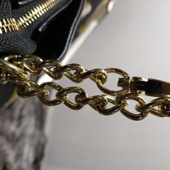 Steve Madden Medium Tri-Color Zip Top Tote - Picture 7 of 11